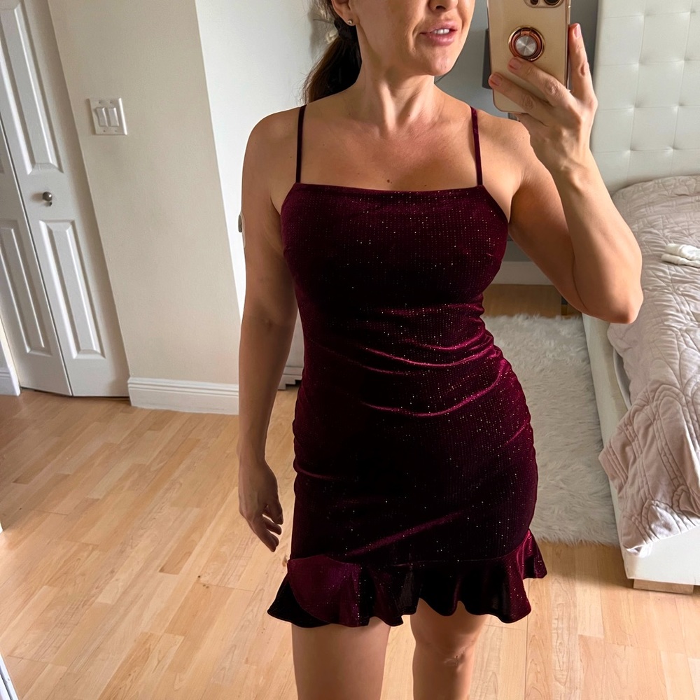 NEW LUXURIOUS SEQUIN VELVET Dress Soft Stretchy Material
